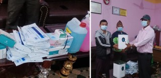 भिमगीठे स्वास्थ्य संस्थालाई स्वास्थ्य सामग्री सहयोग